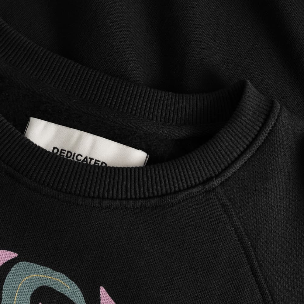 Sweatshirt Ystad Daisy Block Black