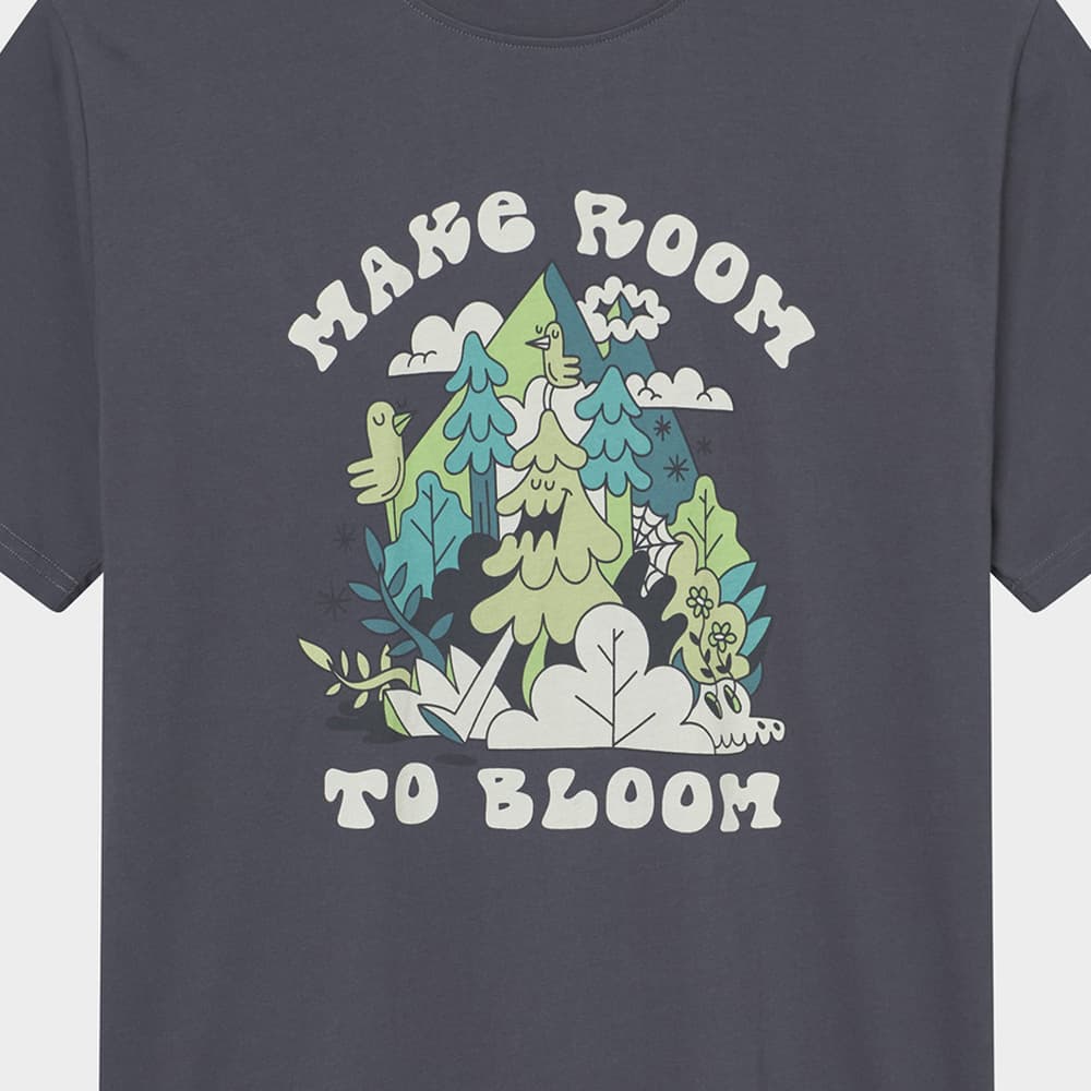 T-shirt Stockholm Make Room Charcoal