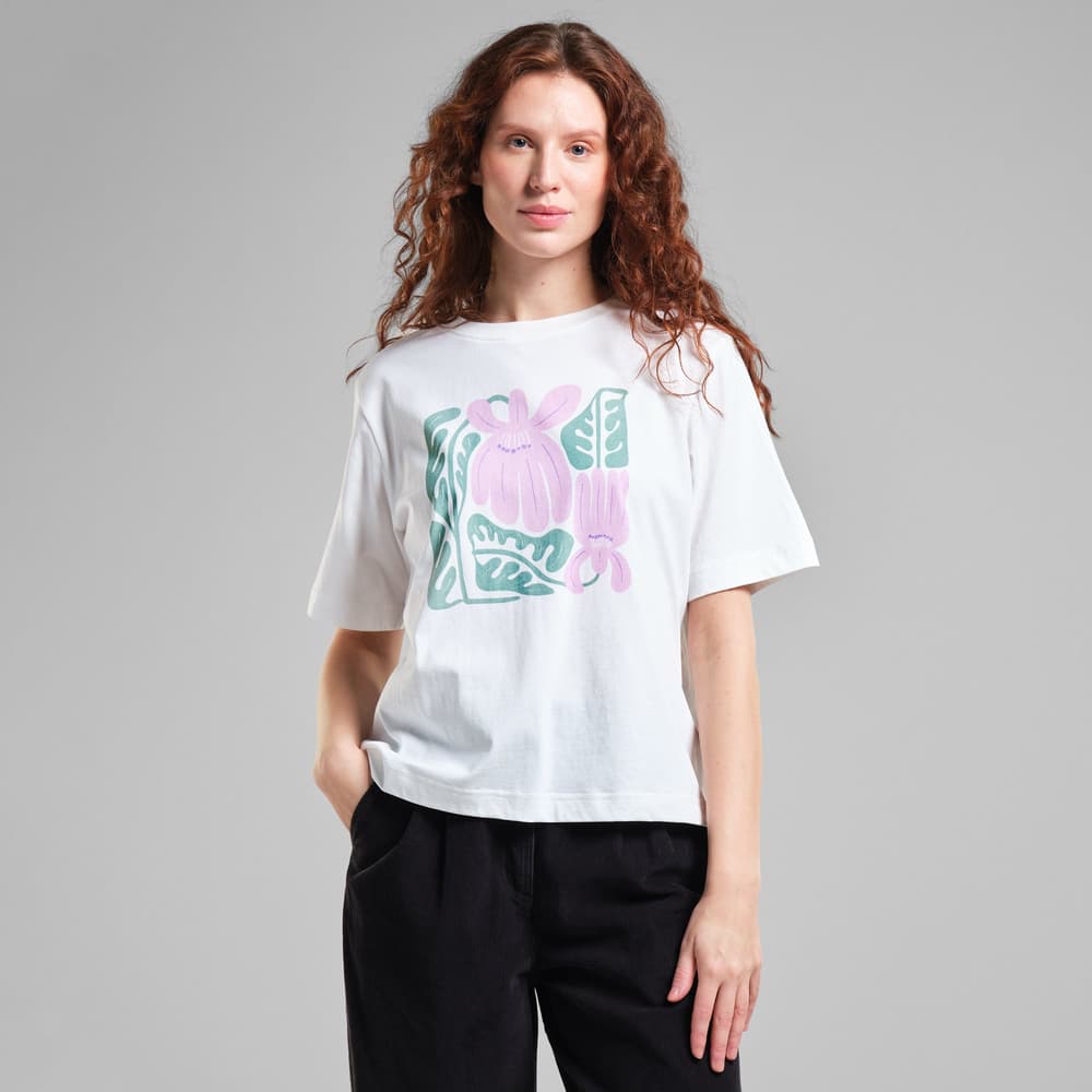 T-shirt Vadstena Winter Blossom White