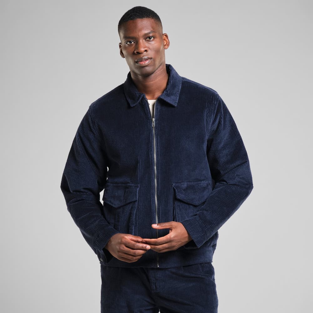 Padded Jacket Vallentuna Corduroy Navy