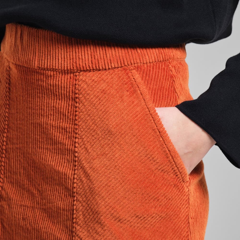 Skirt Majorna Corduroy Cinnamon Orange