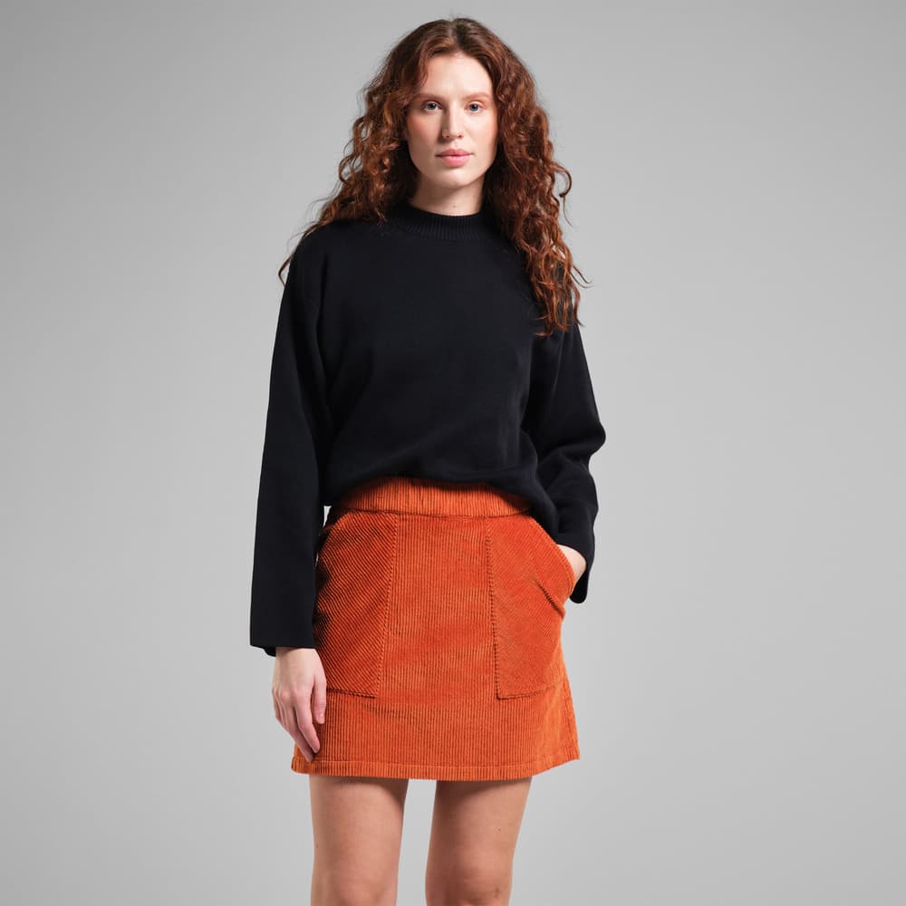 Skirt Majorna Corduroy Cinnamon Orange