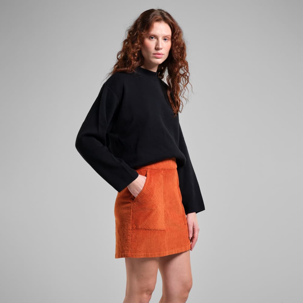 Skirt Majorna Corduroy Cinnamon Orange