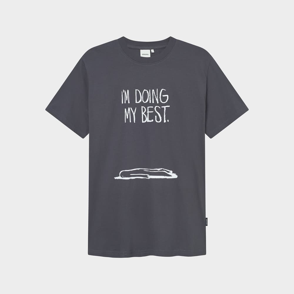 T-shirt Stockholm Doing My Best Charcoal
