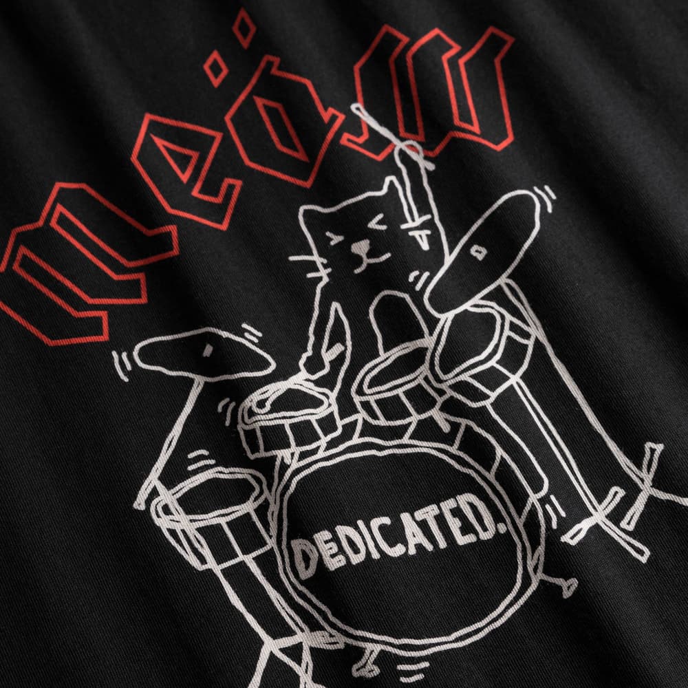 T-shirt Stockholm Meow Black