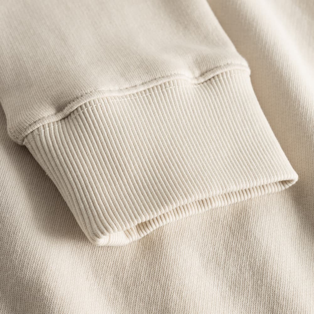 Sweatshirt Malmoe Sound System Logo Oat White