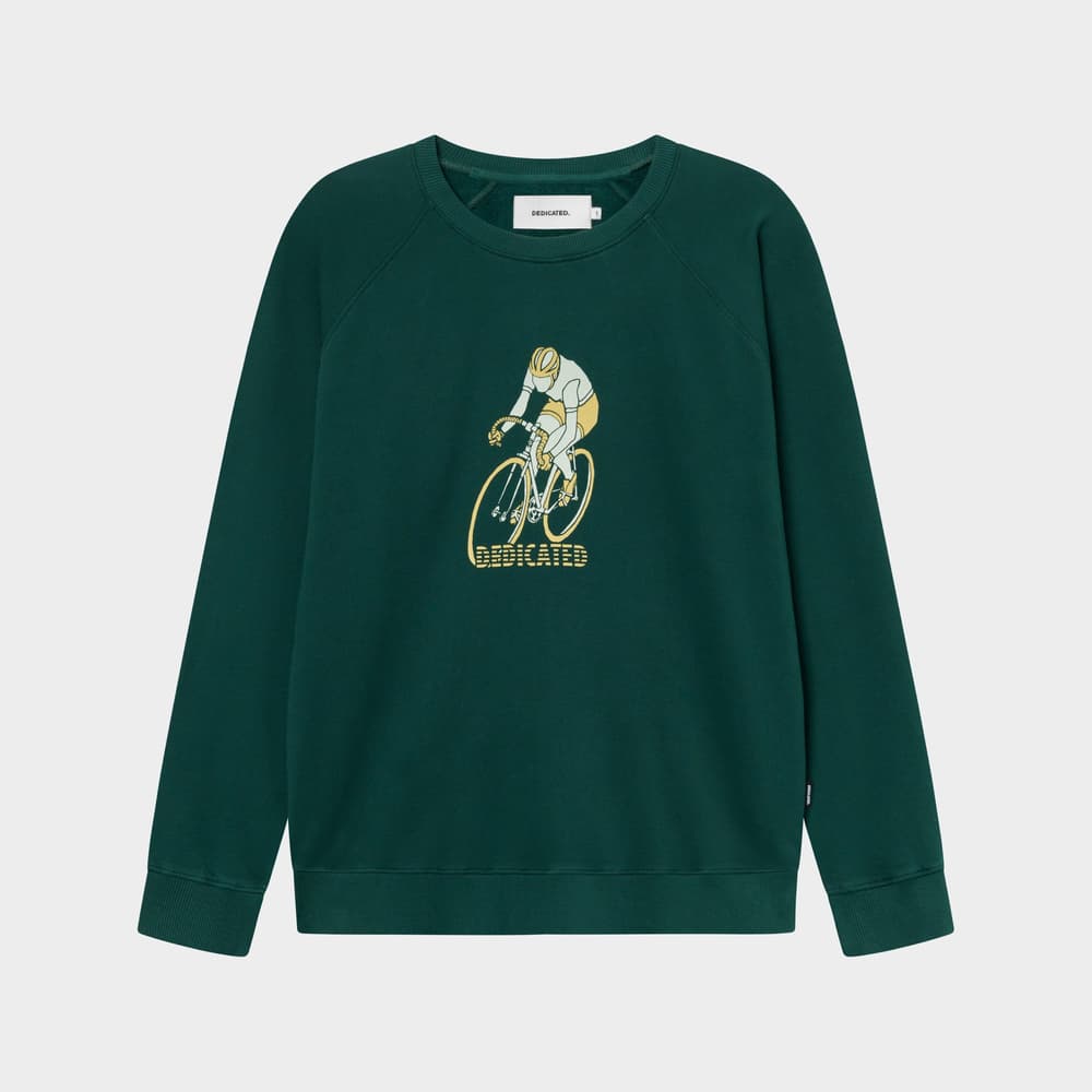 Sweatshirt Malmoe Retro Bike Dark Green