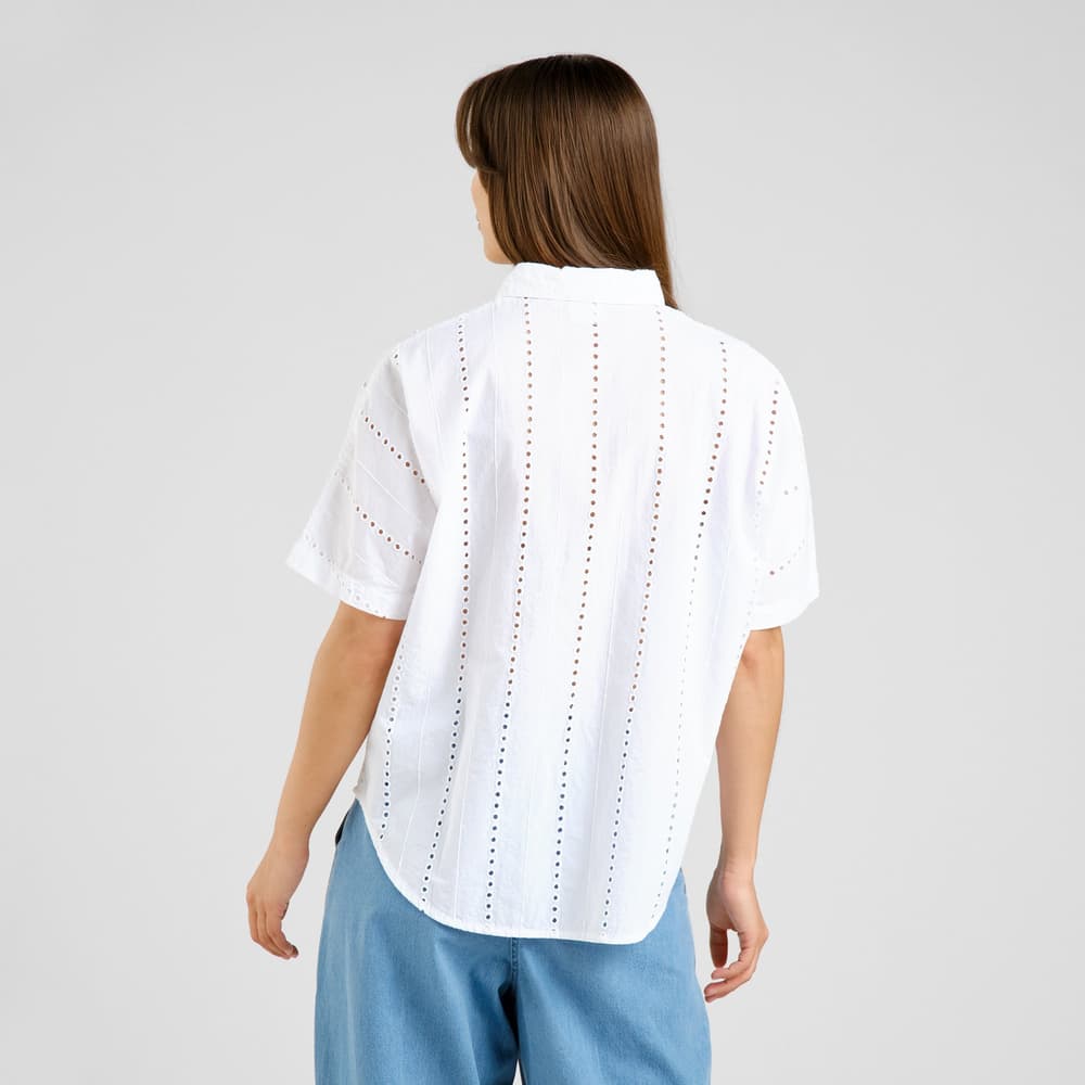 Shirt Alsvik Schiffli White