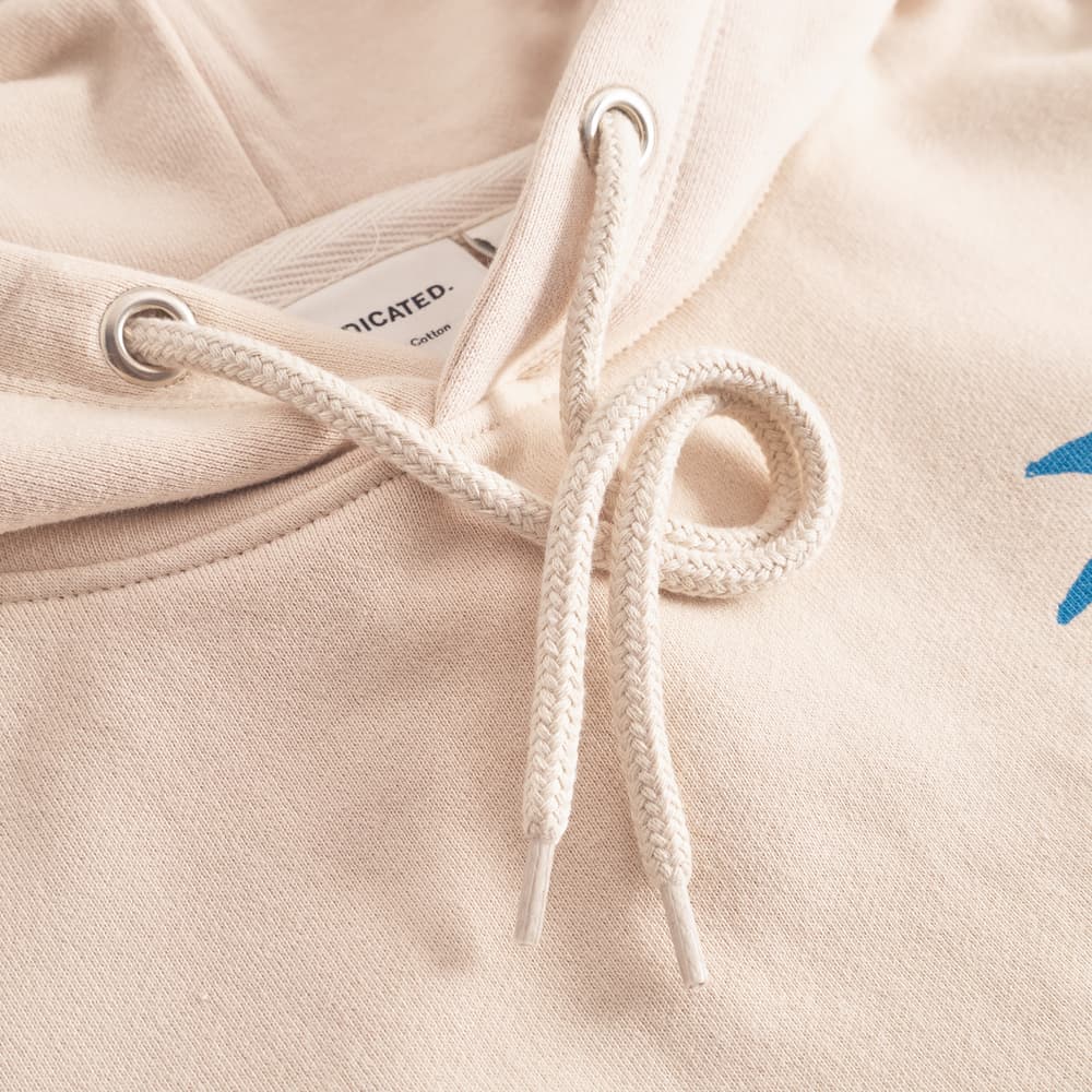 Hoodie Falun Beach Collage Oat White