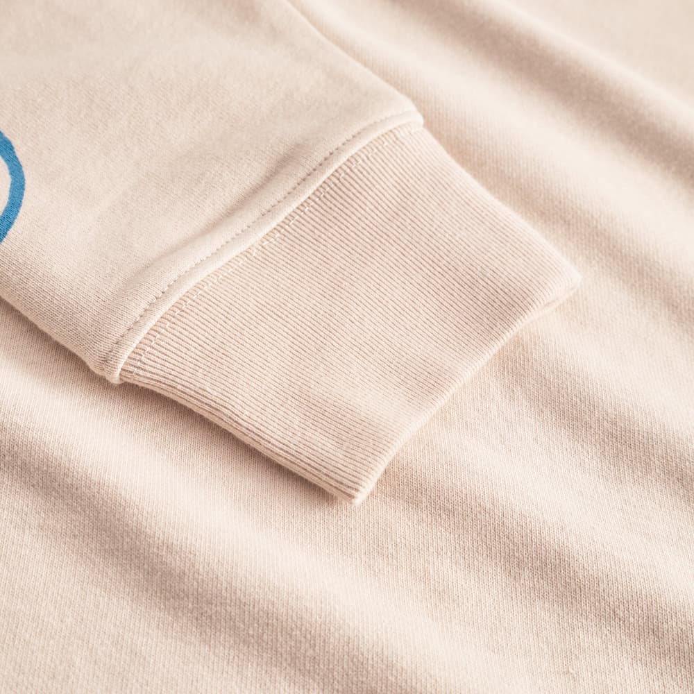 Hoodie Falun Beach Collage Oat White