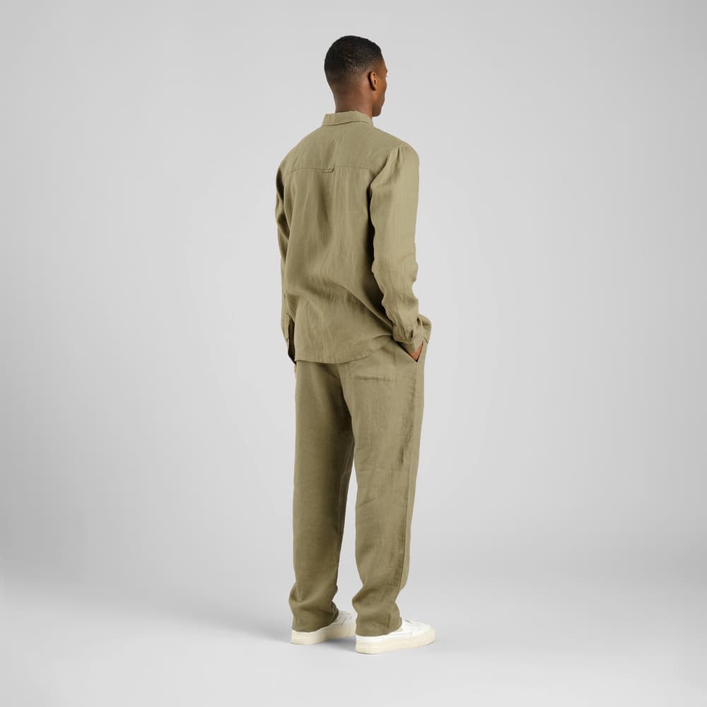 Pants Klitmoeller Linen Leaf Green