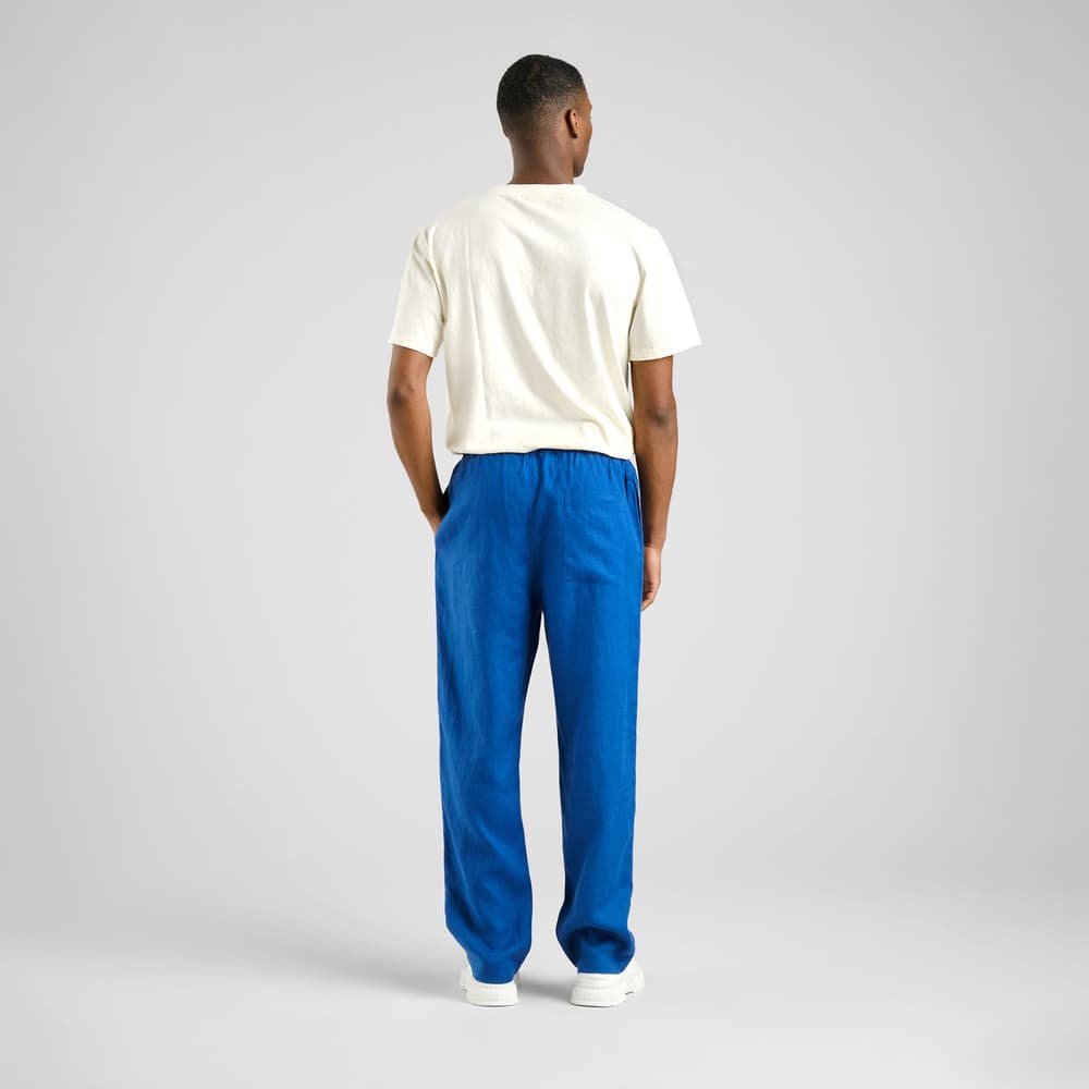 Pants Klitmoeller Linen Limoges Blue
