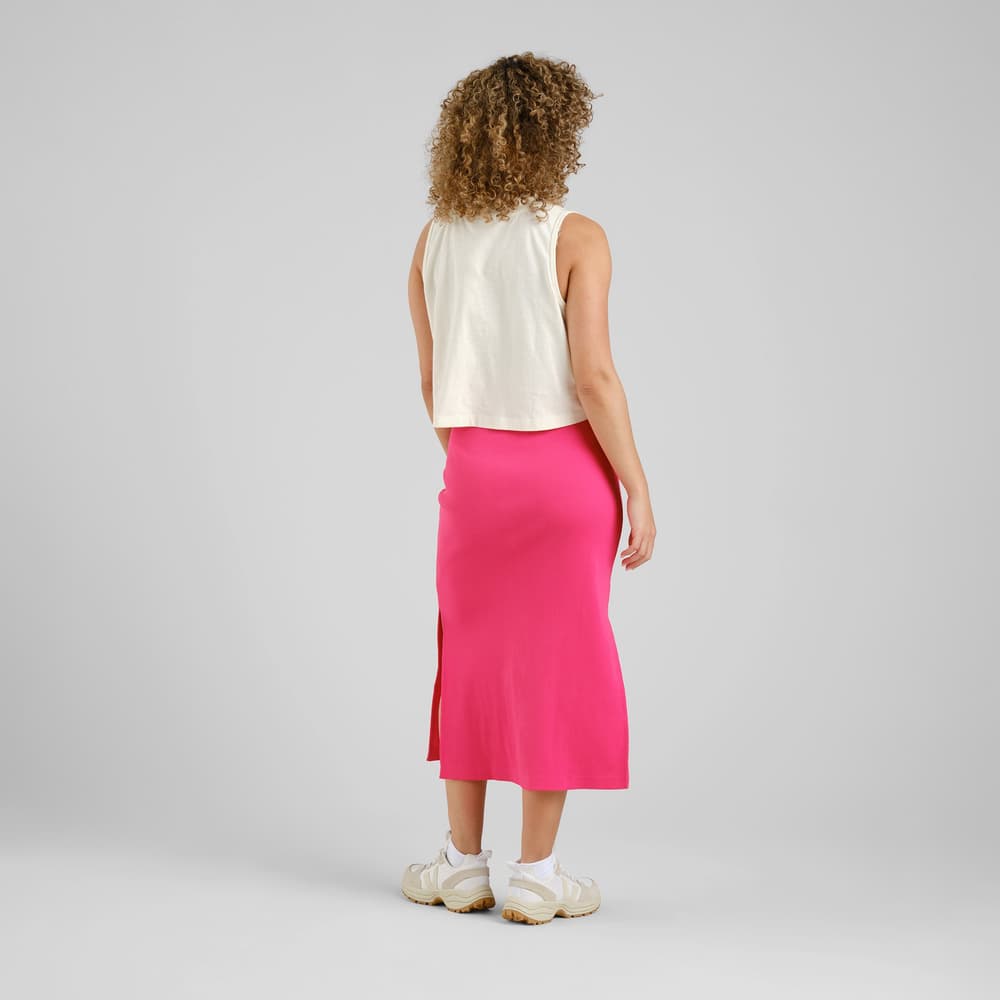 Rib Skirt Kvarnvik Raspberry Pink