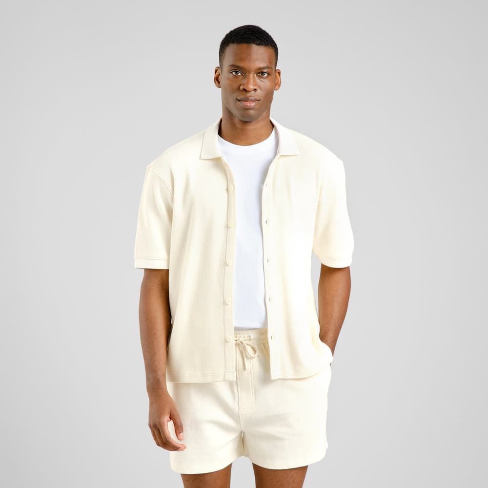 Shirt Falkvik Waffle Off-White