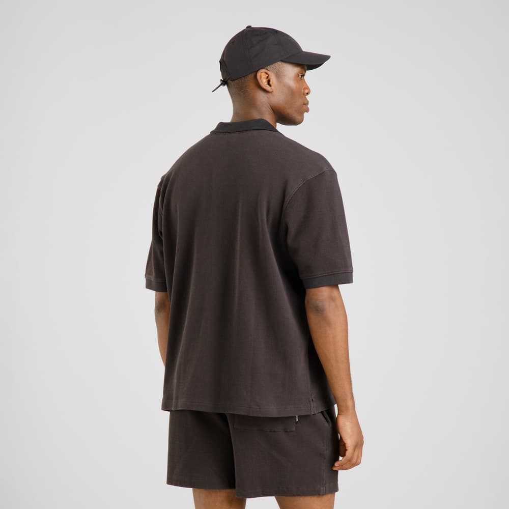 Shirt Falkvik Waffle Phantom Black