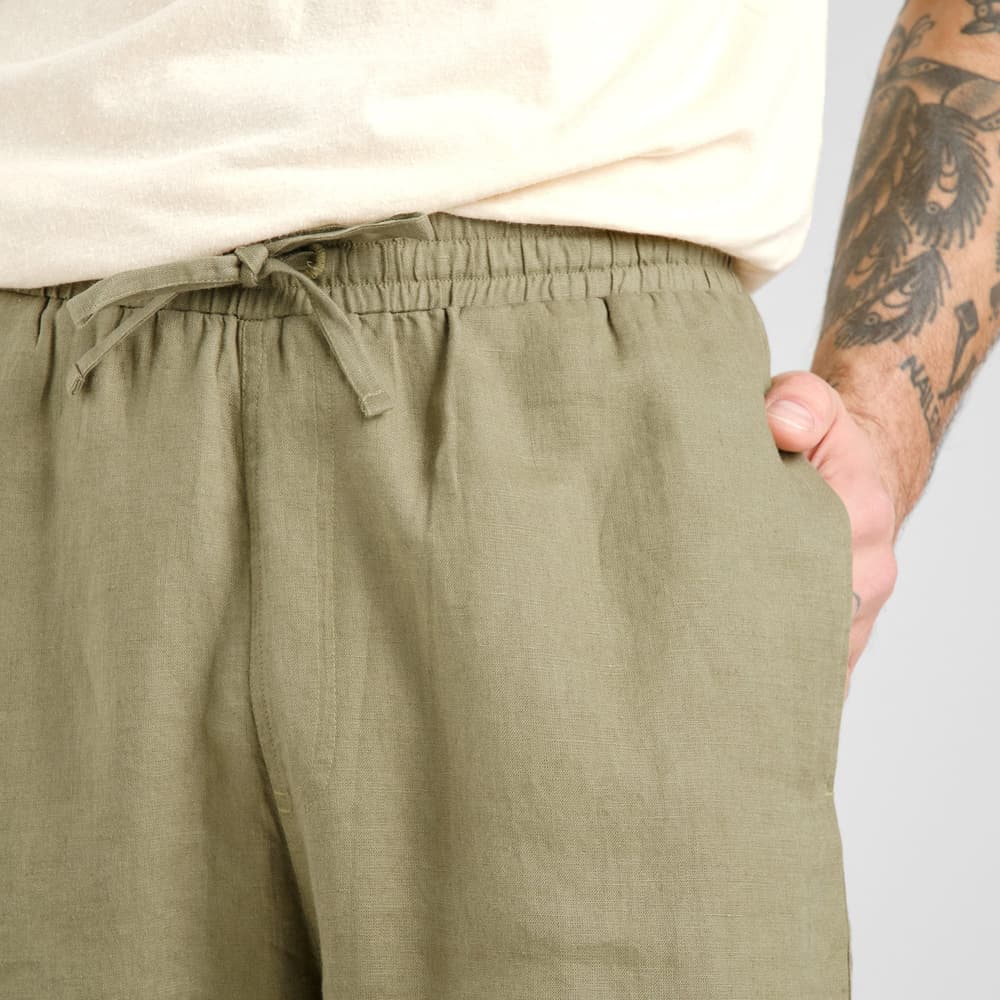 Shorts Vejle Linen Leaf Green