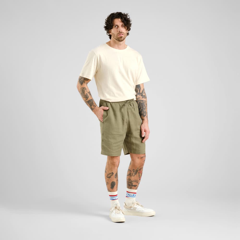 Shorts Vejle Linen Leaf Green