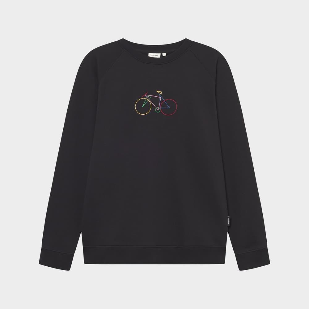 Sweatshirt Malmoe Paper Cut Bike Black