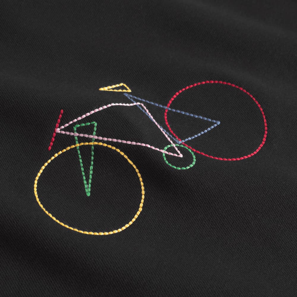Sweatshirt Malmoe Paper Cut Bike Black