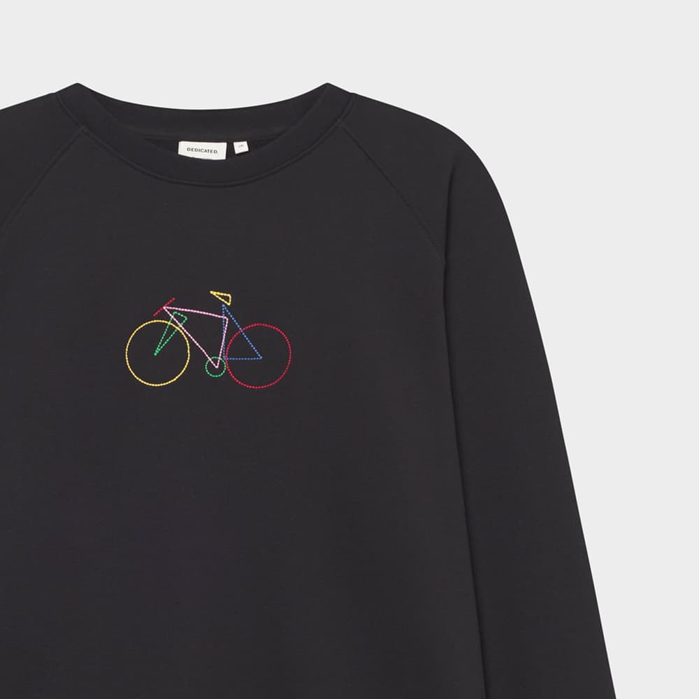 Sweatshirt Malmoe Paper Cut Bike Black