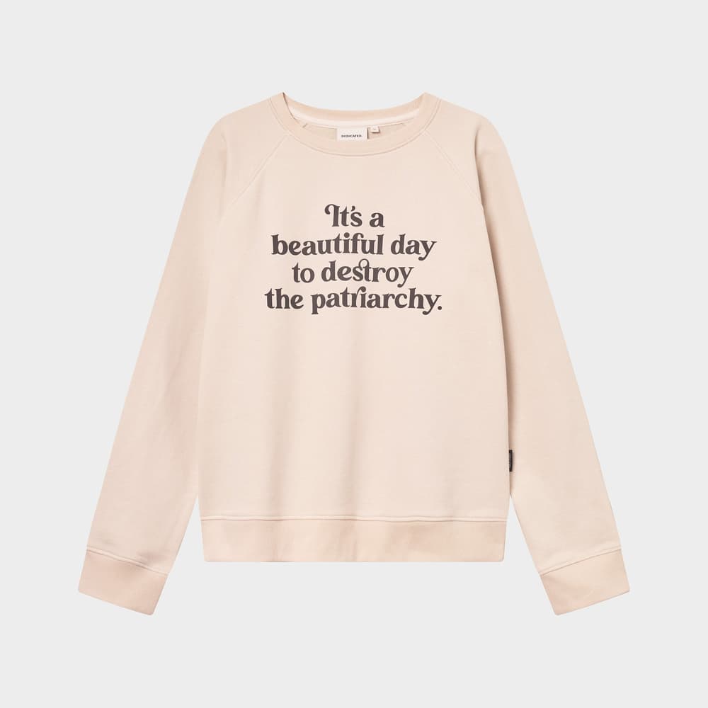 Sweatshirt Ystad Beautiful Day Oat White