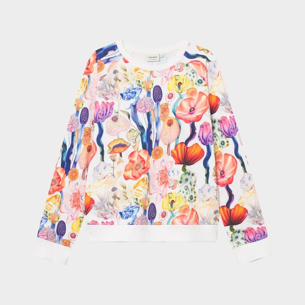 Sweatshirt Ystad Fantasy Flowers Multi Color