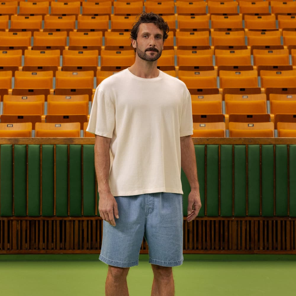 T-shirt Danviken Waffle Off-White