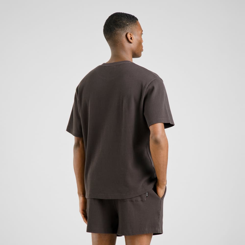 T-shirt Danviken Waffle Phantom Black