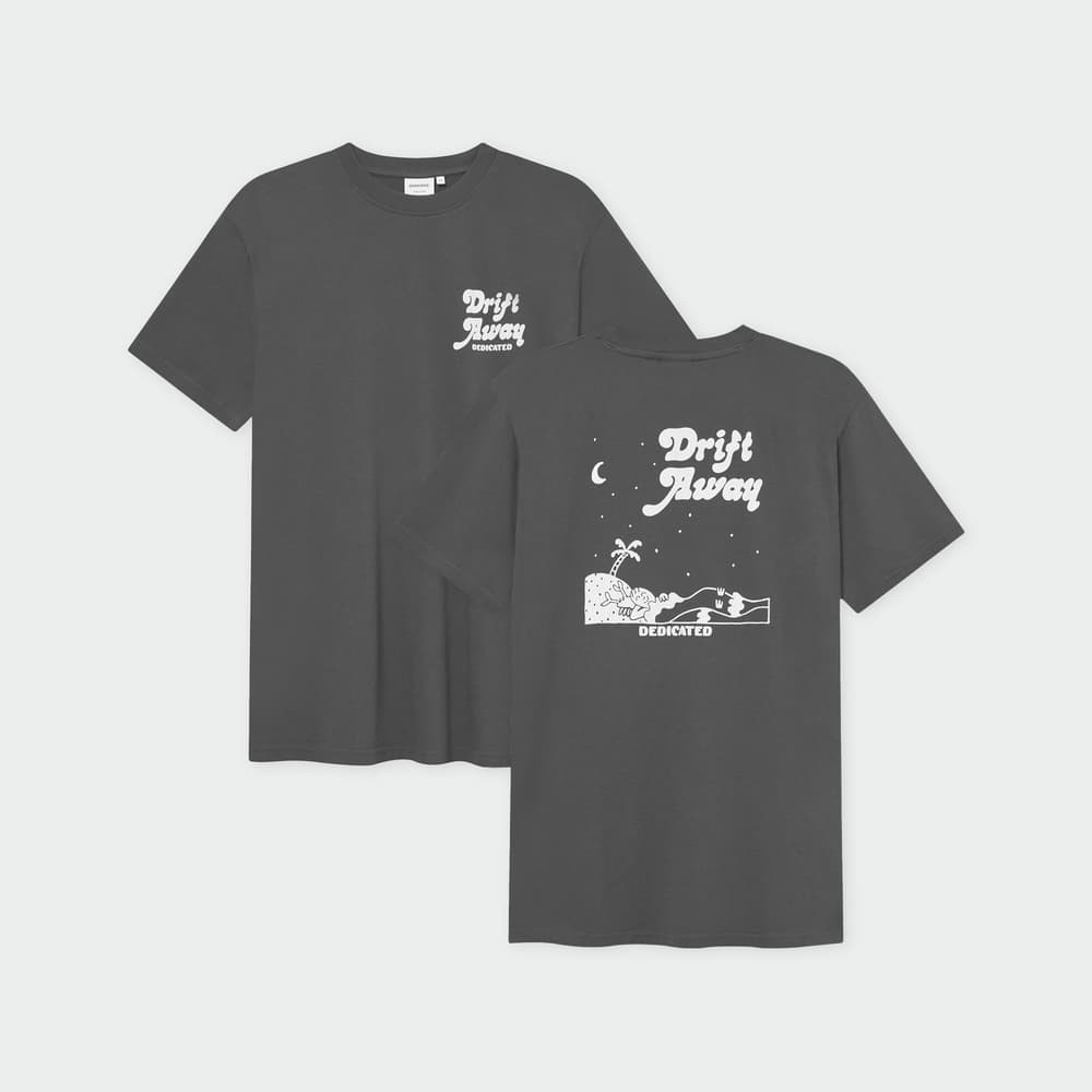 T-shirt Stockholm Drift Away Charcoal