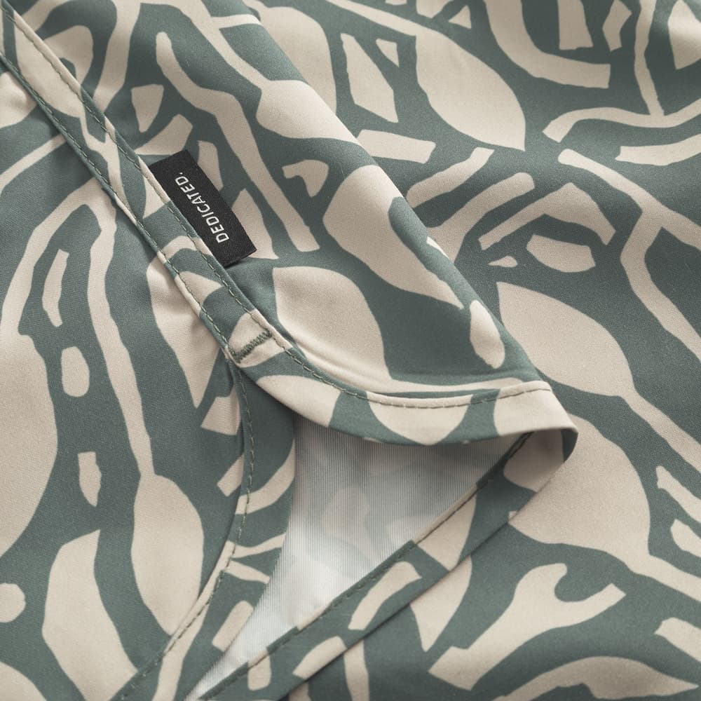 Swim Shorts Sandhamn Leaf Mosaic Leaf Green