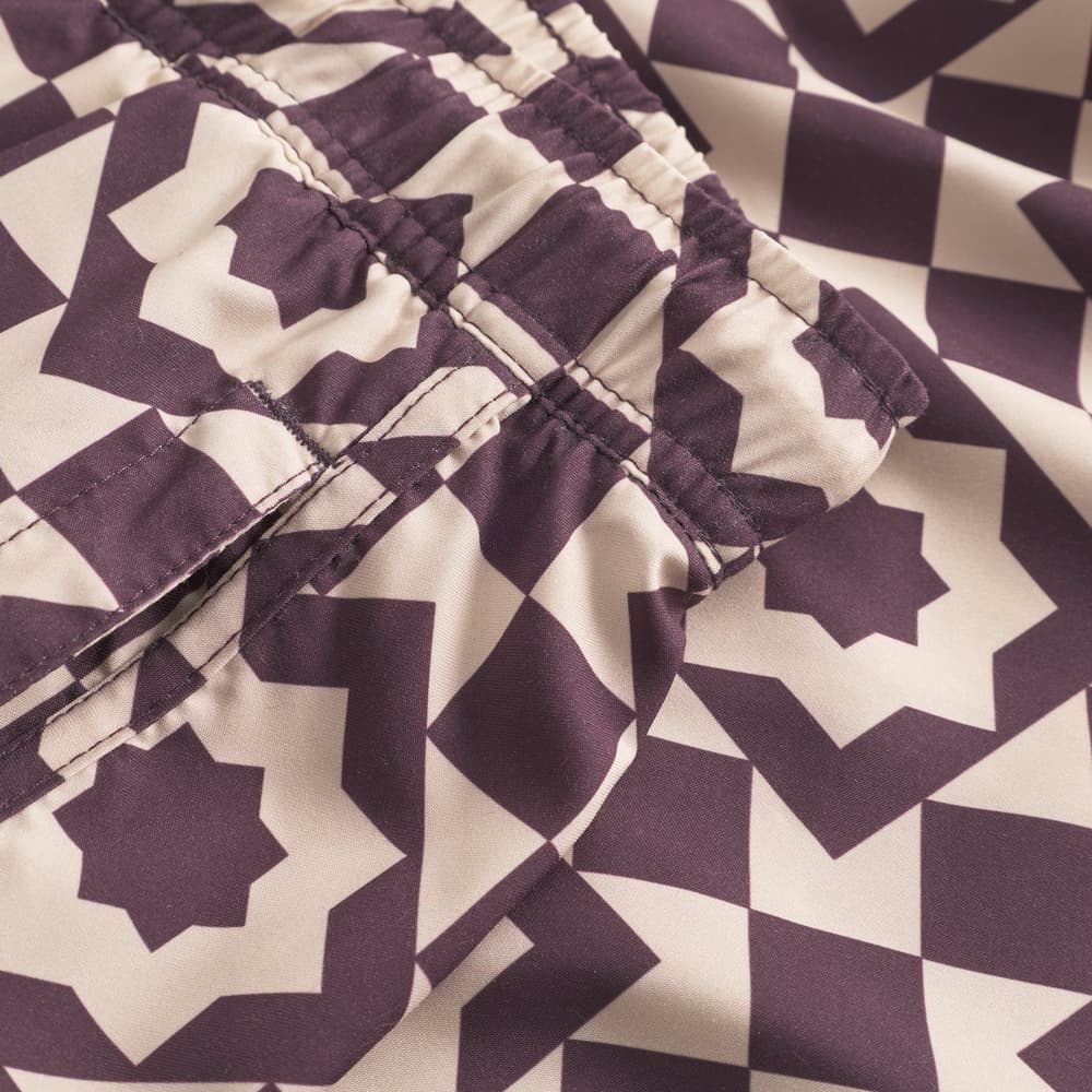 Swim Shorts Sandhamn Mosaic Star Plum Purple