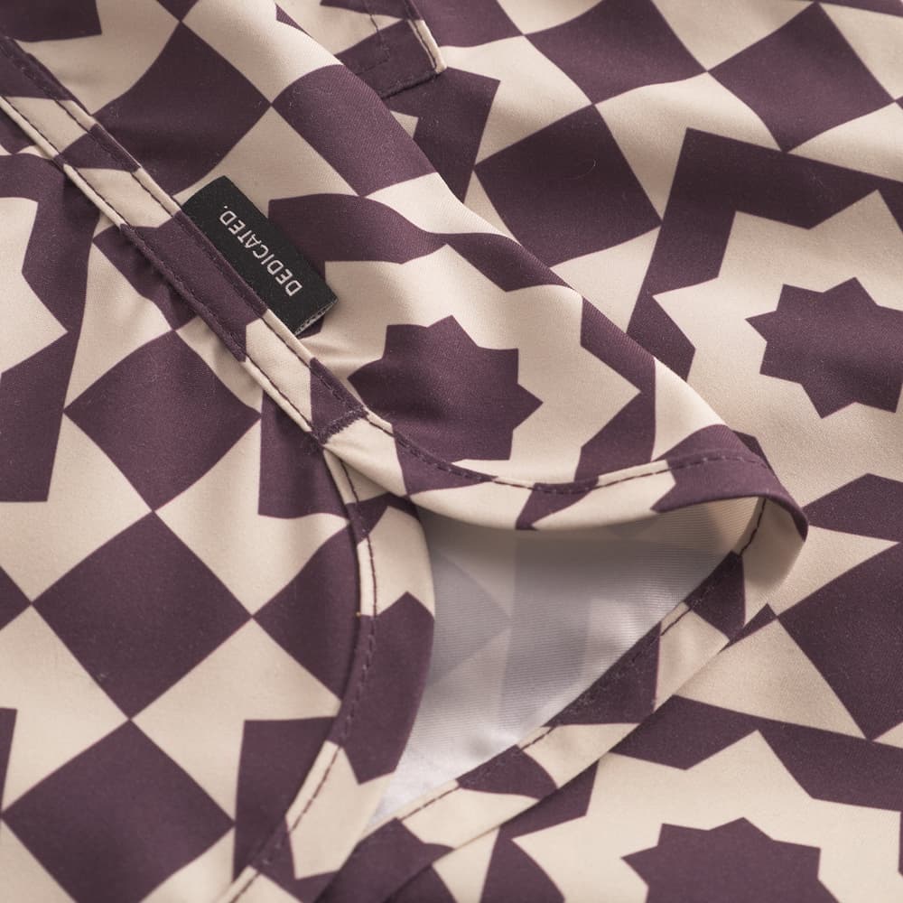 Swim Shorts Sandhamn Mosaic Star Plum Purple