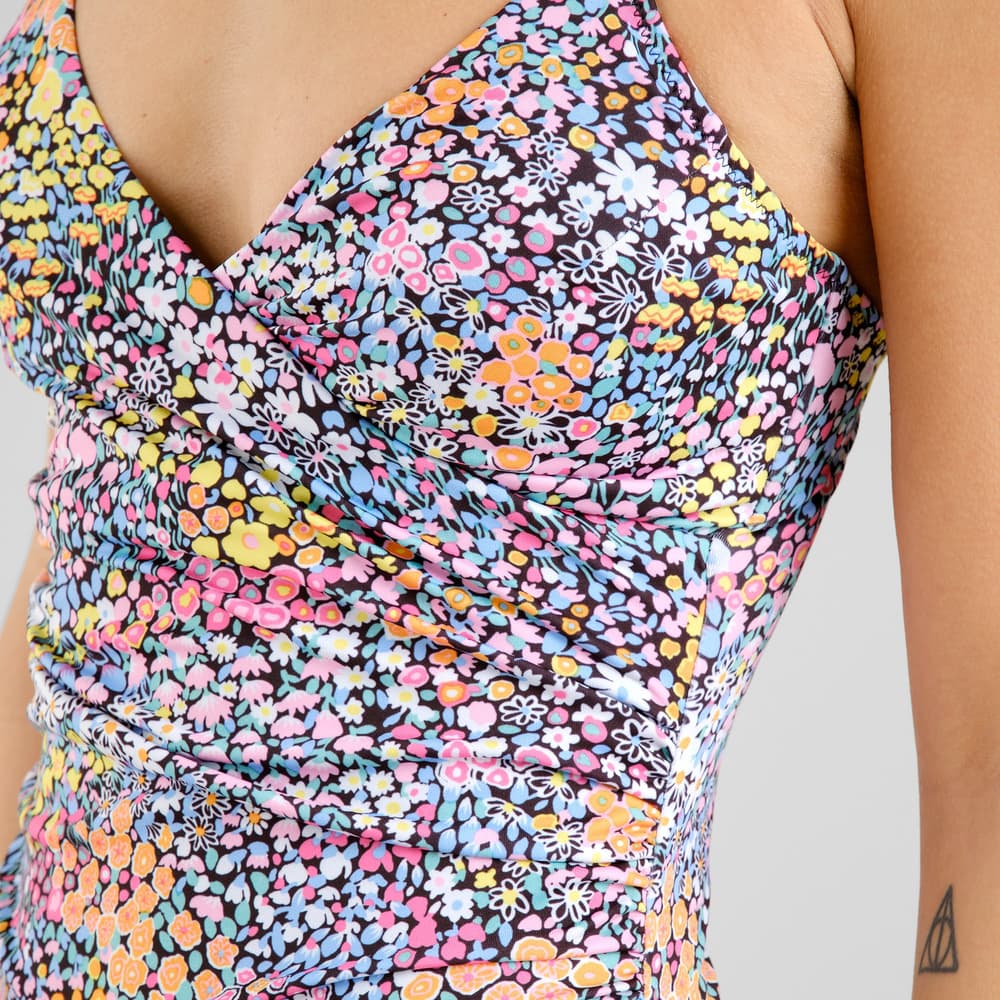 Wrap Swimsuit Klinte Meadow Flowers Multi Color