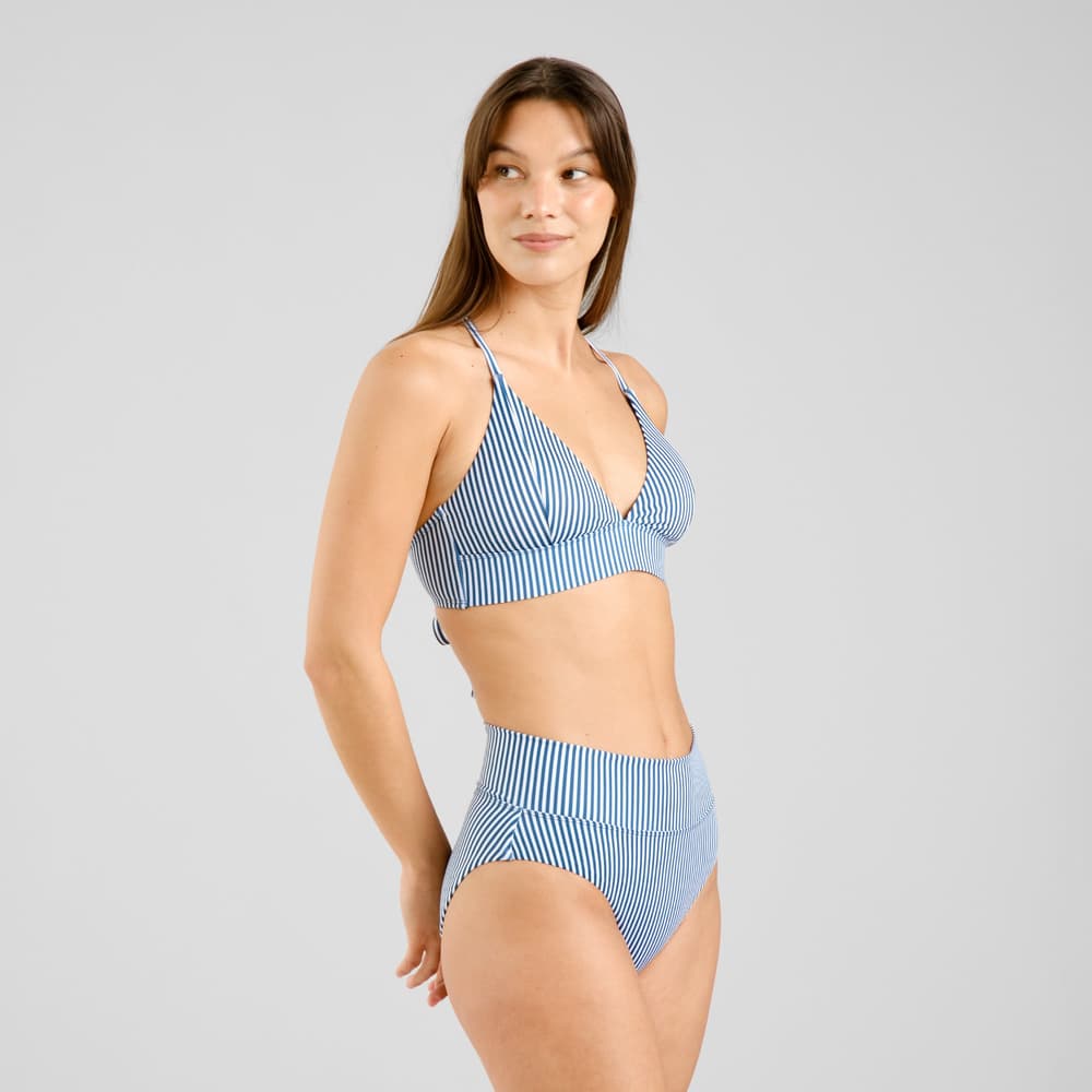Bikini Top Alva Thin Stripe Majolica Blue
