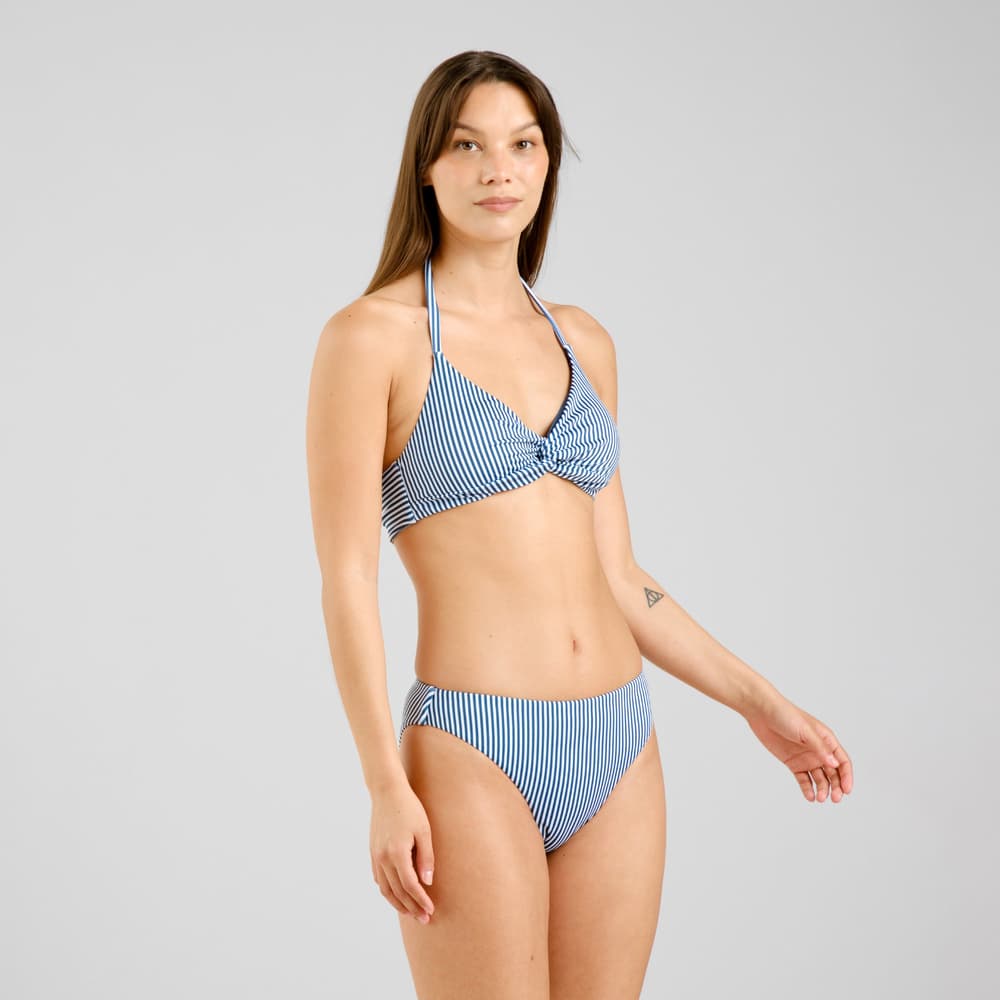 Bikini Bottoms Sanda Thin Stripe Majolica Blue