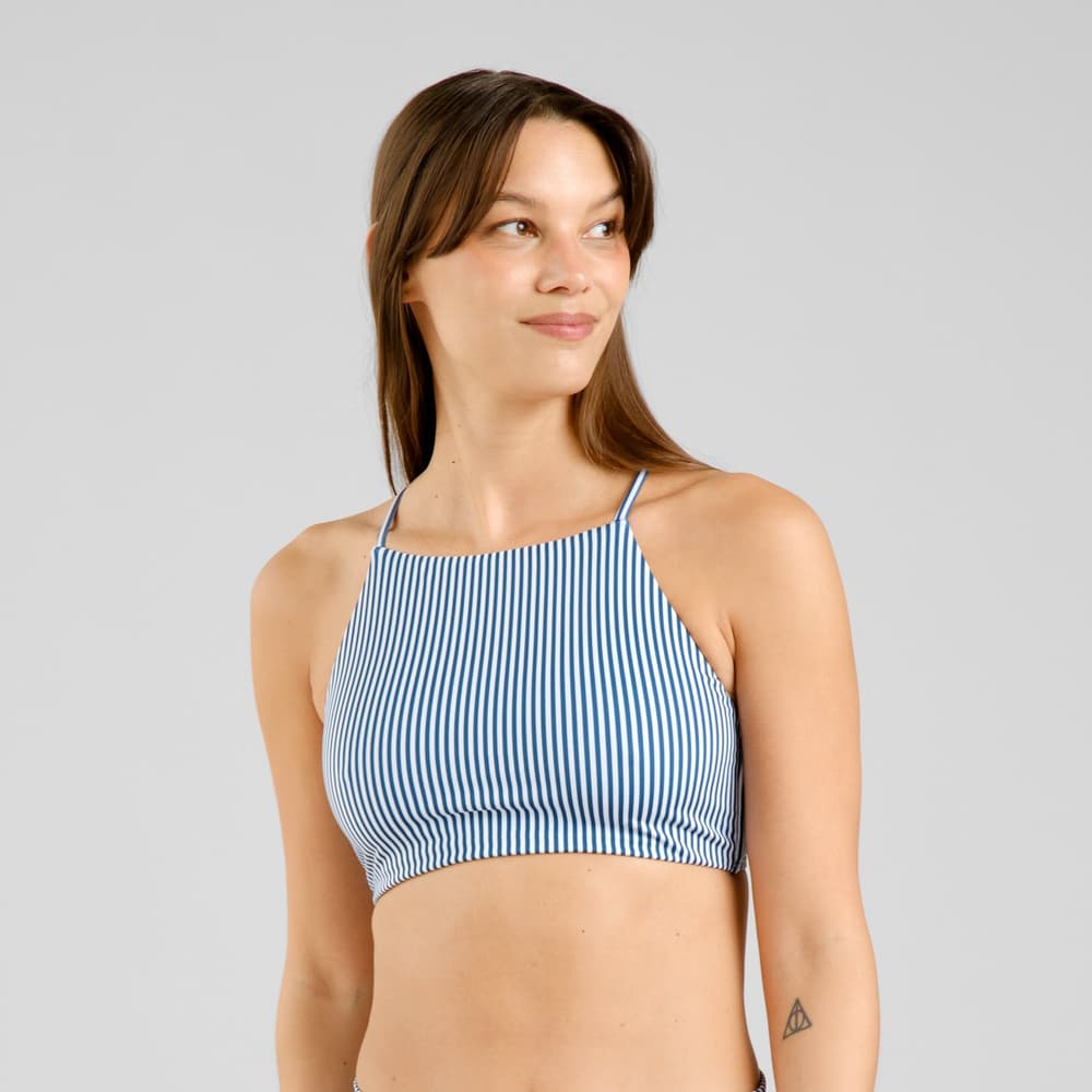 Bikini Top Orust Thin Stripe Majolica Blue