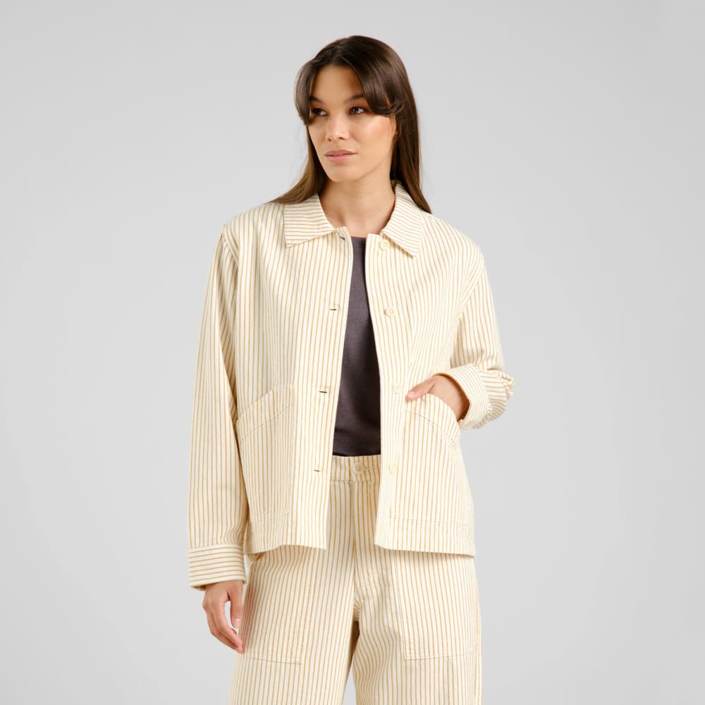 Jacket Stiby Work Stripe Yellow