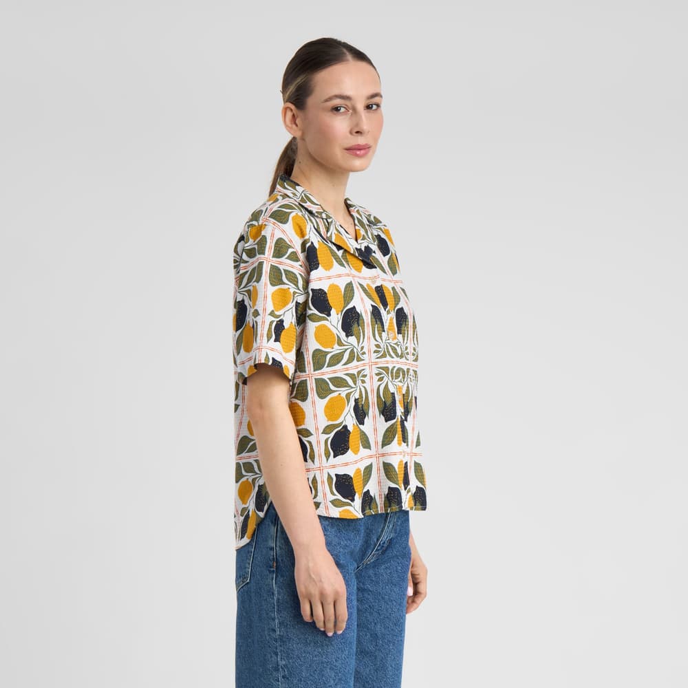 Shirt Torup Lemon Tiles Oat White