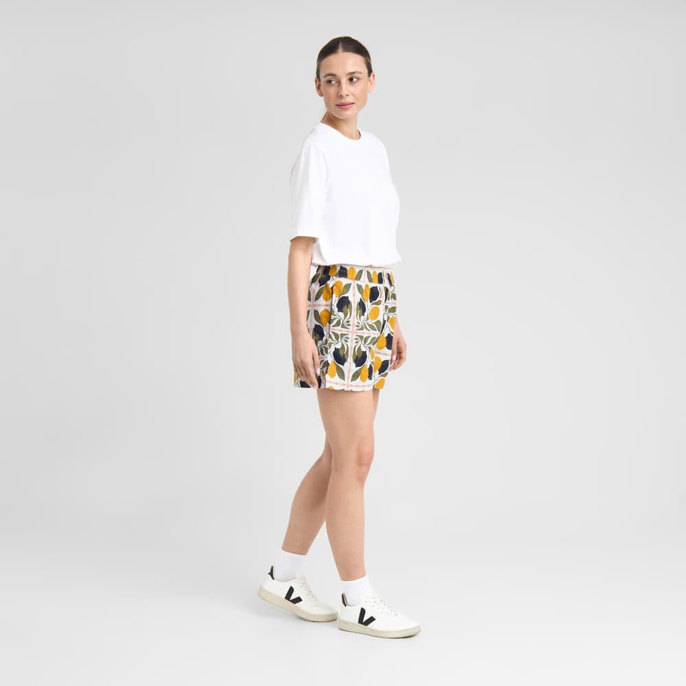 Shorts Aspudden Lemon Tiles Oat White