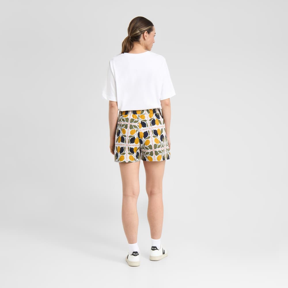 Shorts Aspudden Lemon Tiles Oat White