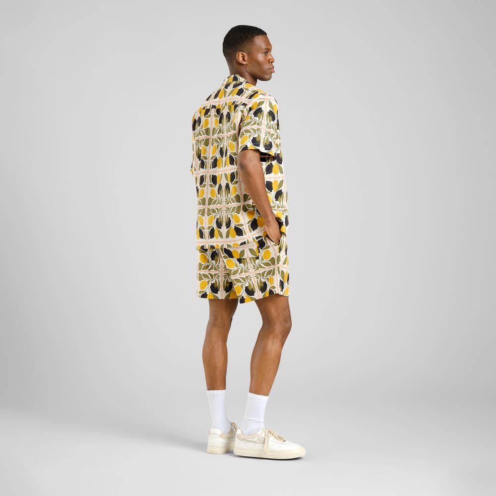 Shorts Essingen Lemon Tiles Oat White