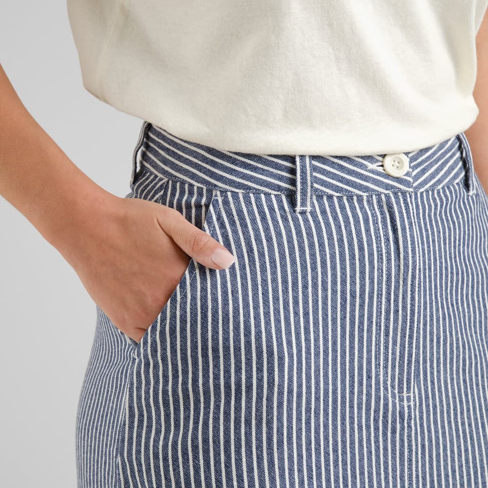 Skirt Finsta Work Stripe Blue