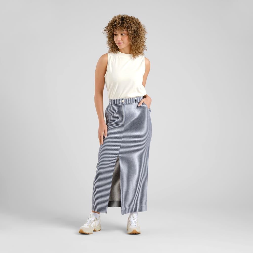 Skirt Finsta Work Stripe Blue