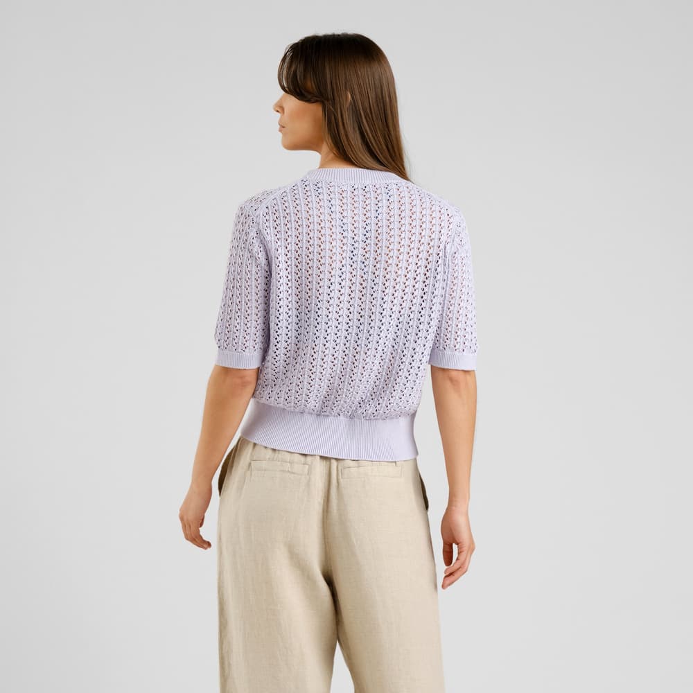 Knitted T-shirt Flen Crochet Thistle Purple