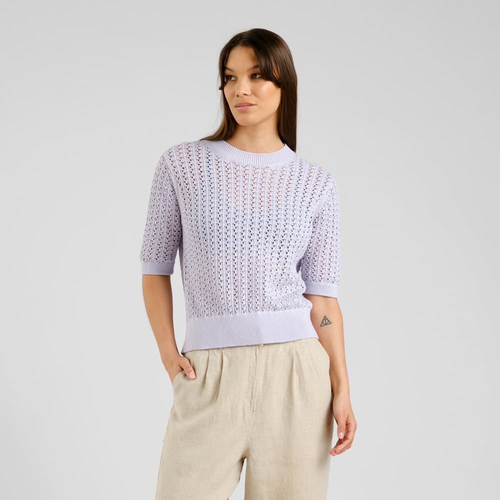 Knitted T-shirt Flen Crochet Thistle Purple