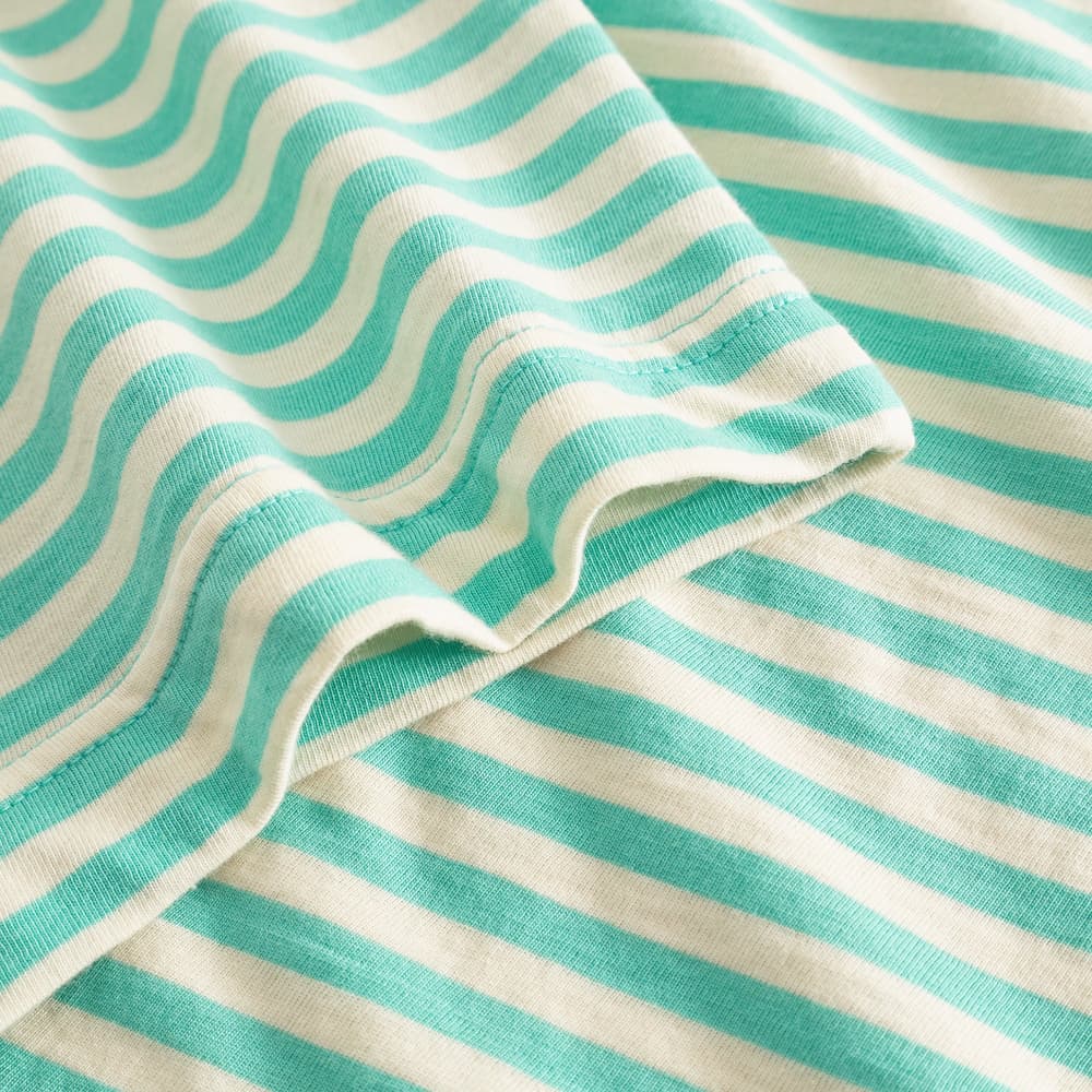 T-shirt Vadstena Stripes Pool Blue