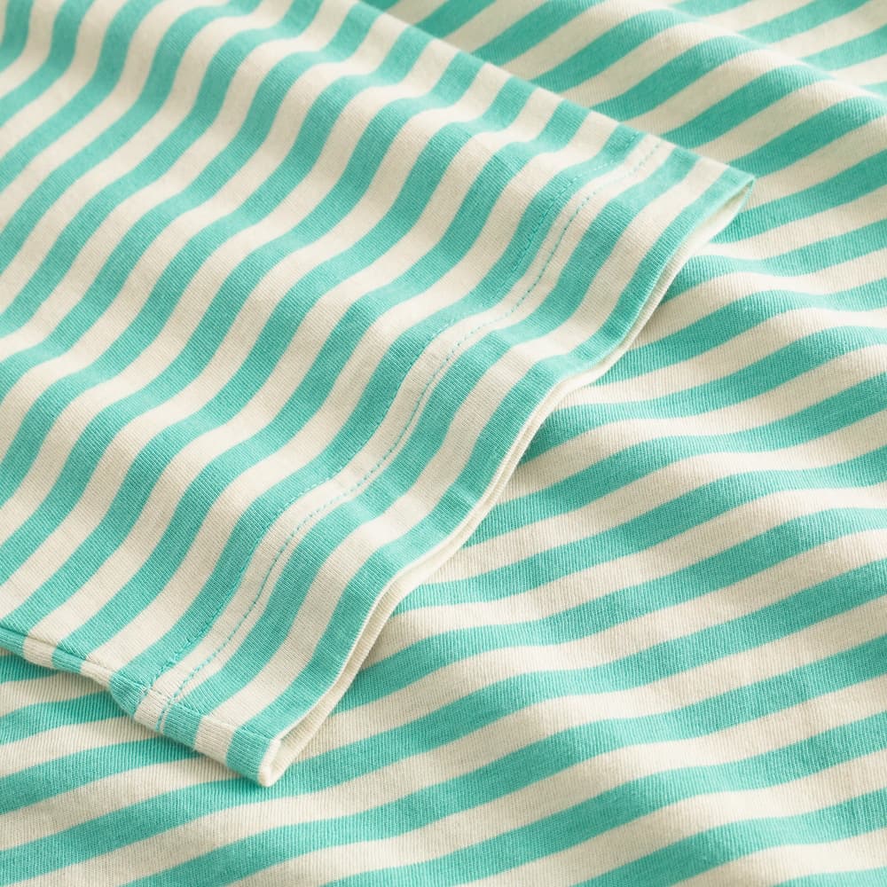 T-shirt Vadstena Stripes Pool Blue