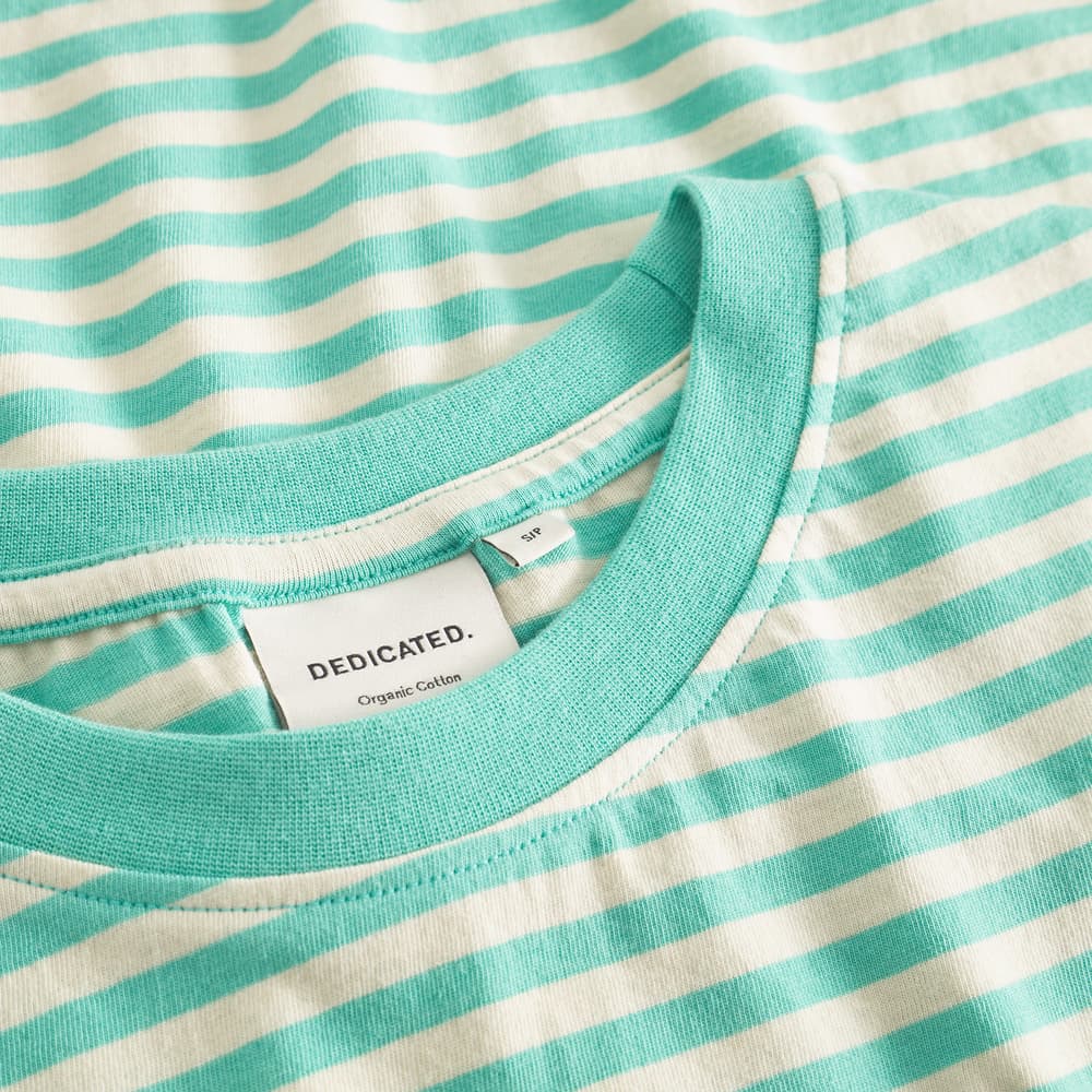 T-shirt Vadstena Stripes Pool Blue
