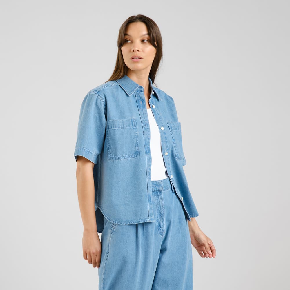 Shirt Stensvik Denim Light Blue