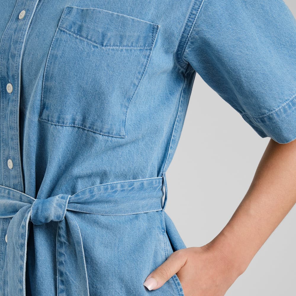 Shirt Dress Ripa Denim Light Blue